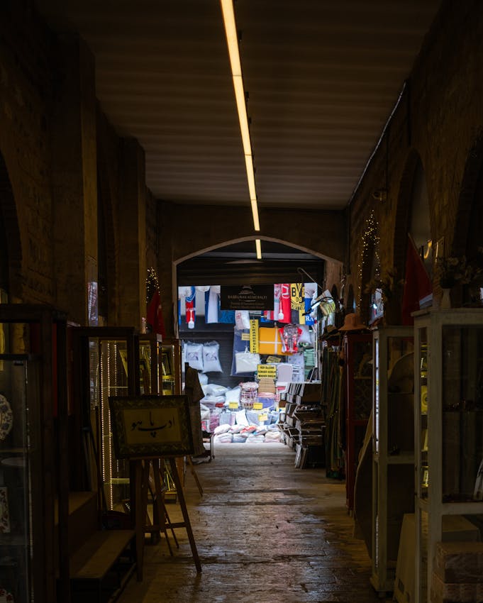 A narrow bustling alley in Kemeralti