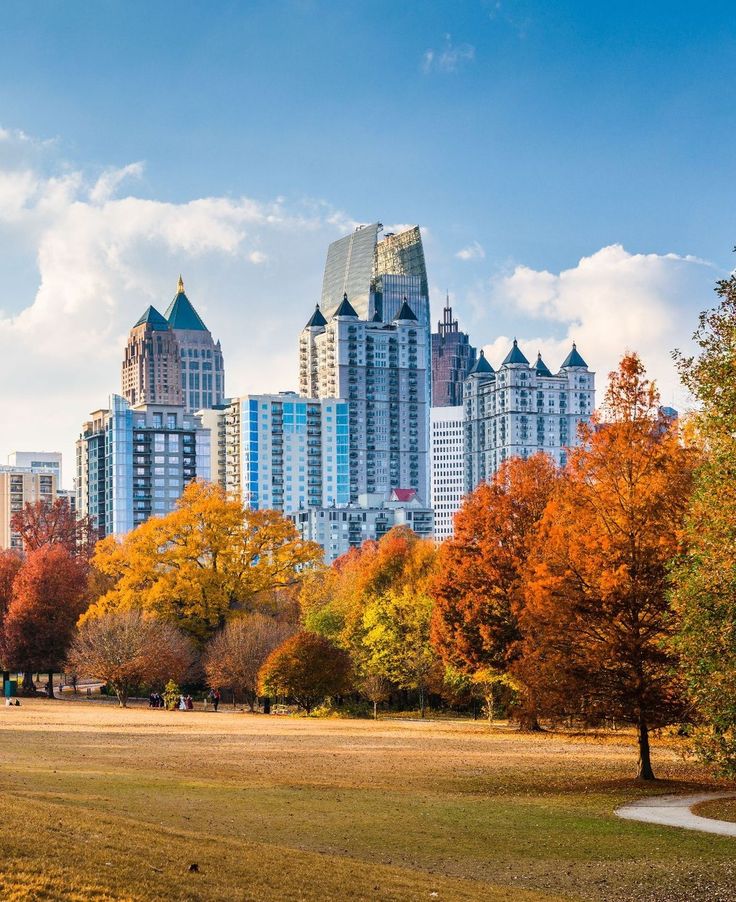 Atlanta skyline from Piedmont Park