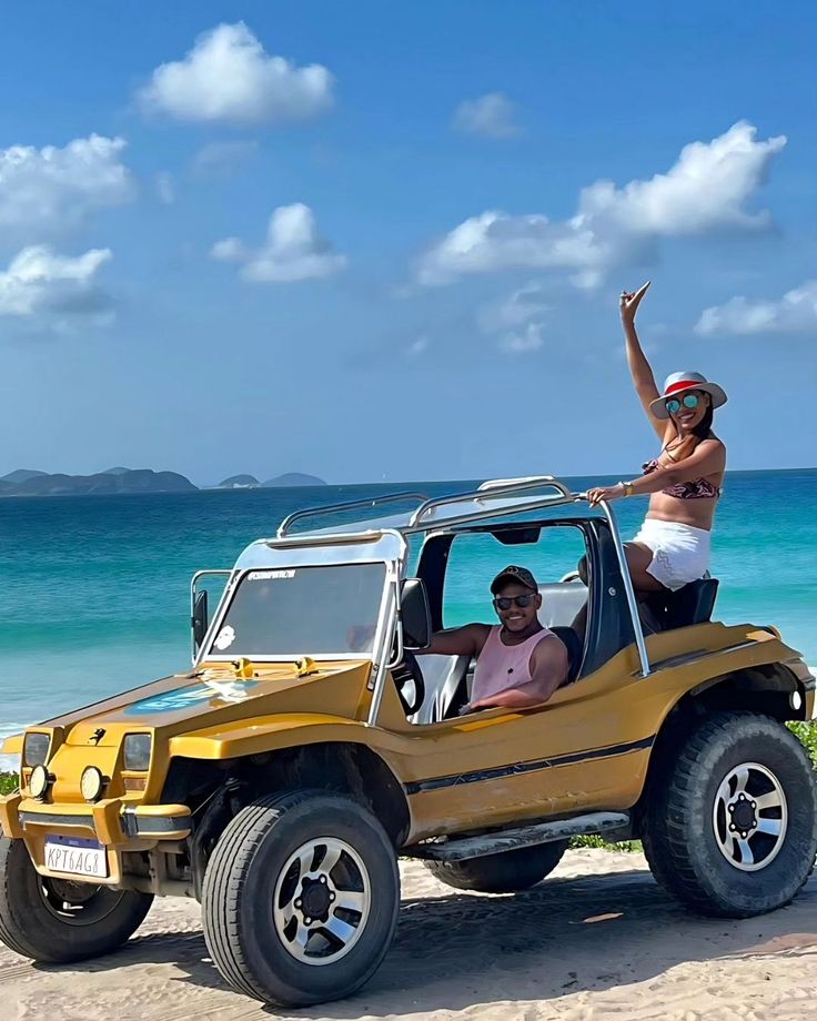 Happy couple enjoying a Buzios beach
